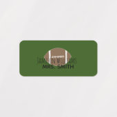 Jongens Football Groene waterdichte labels (Design 2)