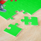 Jongens Football speler puzzel Legpuzzel (Zijkant)