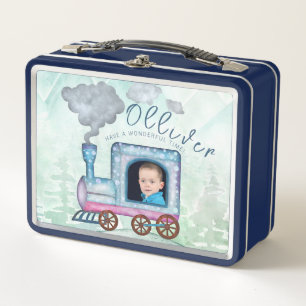 Jongens Foto Waterverf Trein Verjaardag