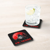 Jongens, Friend Beagle Dog Halloween Dog Vampire G Bier Onderzetter (Rechterzijde)