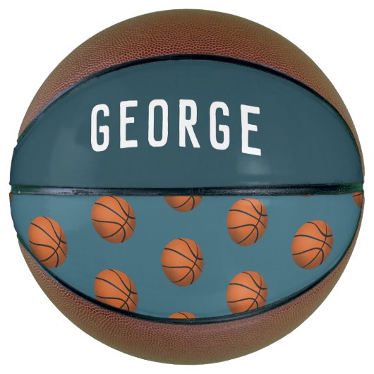 Jongens Fun Blue Modern Basketball Kinder Basketbal (Voorkant)