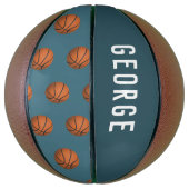Jongens Fun Blue Modern Basketball Kinder Basketbal (Verticaal)