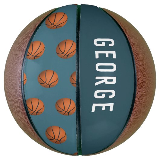 Jongens Fun Blue Modern Basketball Kinder Basketbal (Verticaal)