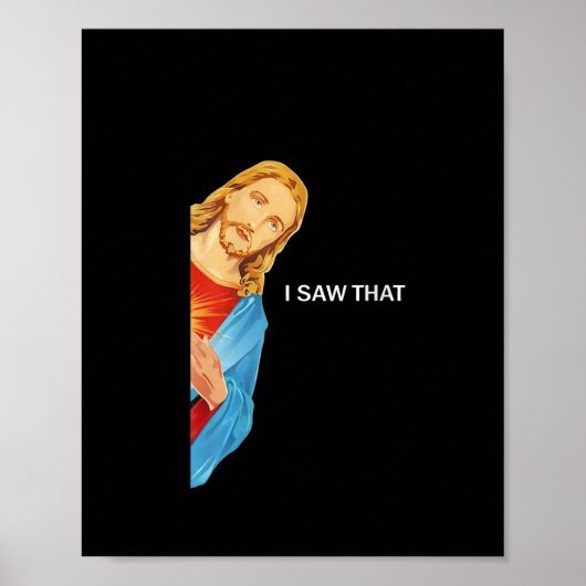 Jongens Funny citeert Jezus Meme Ik zag dat Christ Poster (Voorkant)