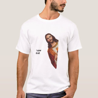 Jongens Funny citeert Jezus Meme Ik zag dat Christ T-shirt
