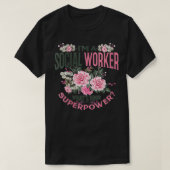 Jongens Funny Ik ben een sociaal werker wat je sup T-shirt (Design voorkant)