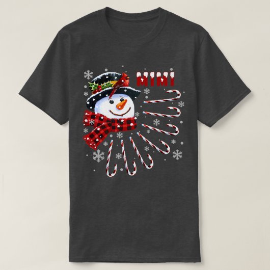 Jongens Funny Mimi kerstman met Snoep can T-shirt (Design voorkant)