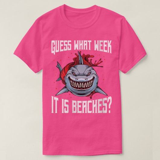 Jongens Funny Shark Joke, raad eens welke week het T-shirt (Design voorkant)