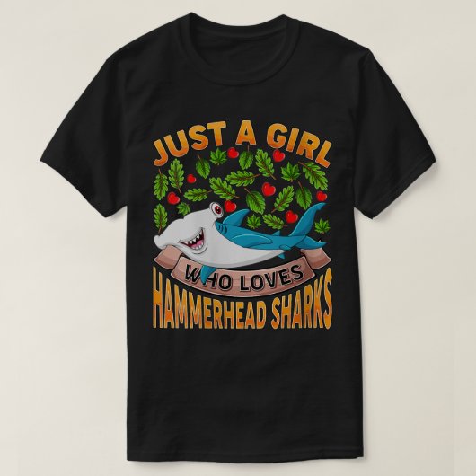 Jongens Funny Shark Lover een meisje dat van Ham h T-shirt (Design voorkant)