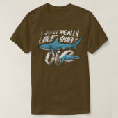 Jongens Funny Shark Lovers GiftI Net als S T-shirt (Design voorkant)