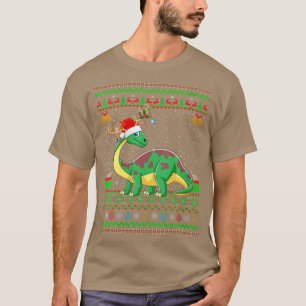Jongens Funny Xmas lichtende kerstman met Ugly Bro T-shirt