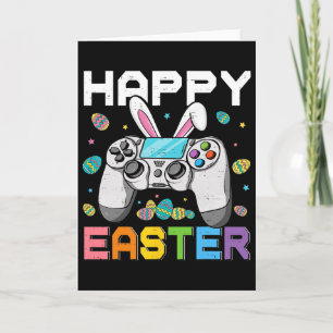 Jongens Gamer Fijne Pasen Video Games Konijn Gami Kaart