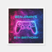 Jongens Gaming Controller Verjaardagsfeest Servet (Voorkant)