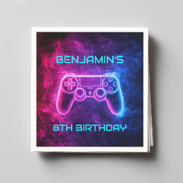 Jongens Gaming Controller Verjaardagsfeest Servet