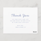 Jongens geboorte aankondiging kaart met foto schat (Achterkant)