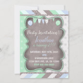 Jongen's gedurfde Birthday party sjabloon Kaart (Voorkant)