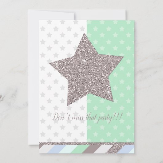 Jongen's gedurfde Birthday party sjabloon Kaart (Achterkant)