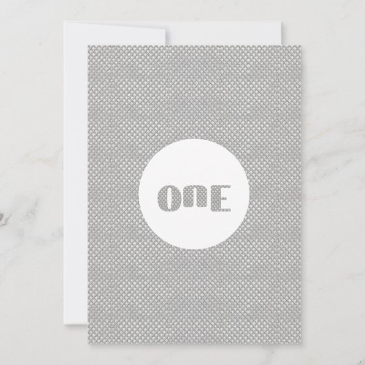 Jongens Geel Bunting Bouw 1e verjaardag Kaart (Achterkant)