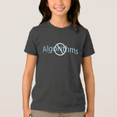 Jongens geen algoritmes Tri-Blend shirt (Voorkant)