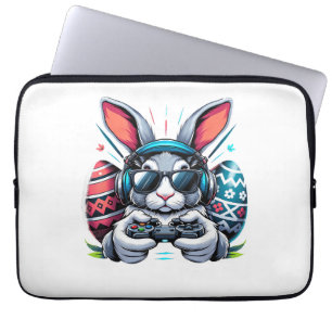 Jongens Gelukkige Pasen Dag Konijn Ei Videospel Ki Laptop Sleeve