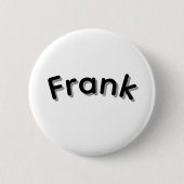 Jongens Genoemd Frank,Koeler Ronde Button 5,7 Cm (Voorkant)