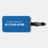 Jongens Gepersonaliseerd Baseball Theme Bagagelabe Bagagelabel (Achterkant horizontaal)