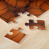 jongens gepersonaliseerd basketbalpatroon legpuzzel (Zijkant)