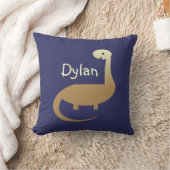 Jongens gepersonaliseerd dinosaurus Sierkussen (Deken)