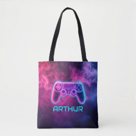 Jongens Gepersonaliseerde Gamer Controller Tote Bag