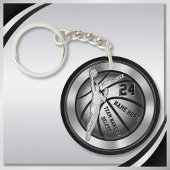 Jongens Gepersonaliseerde Geschenken voor Basketba Sleutelhanger