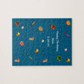 Jongens gepersonaliseerde honkbal legpuzzel (Horizontaal)