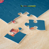 Jongens gepersonaliseerde honkbal legpuzzel (Zijkant)