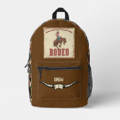 Jongens Gepersonaliseerde Rodeo Rugzak met Aztec D (Voorkant)