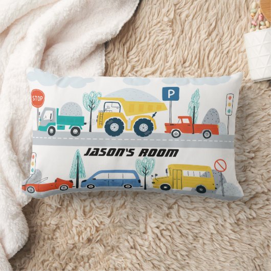 Jongens Gepersonaliseerde Transport Voertuigen Lum Kussen (Deken)