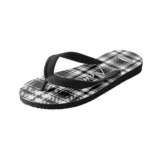 Jongens geruite teenslippers HAMbWG Kids Flip Flop (Schuin)