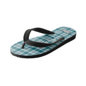 Jongens geruite teenslippers HAMbWG Kids Flip Flop (Schuin)