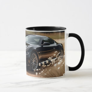 Jongens geschenk koffie mok van luxe auto in bloem