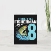 Jongens Gevist Verjaardag Shirt 8 jaar oude Boy Fi Kaart (Voorkant)