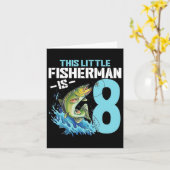 Jongens Gevist Verjaardag Shirt 8 jaar oude Boy Fi Kaart (Gele Bloem)