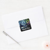 Jongens Glow Roller Skate Verjaardagsfeest Sticker (Envelop)