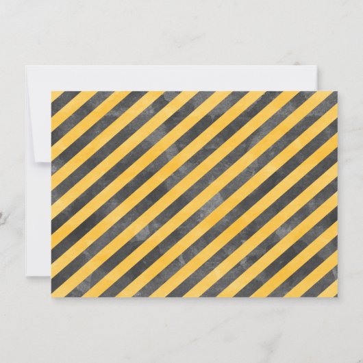 Jongens Graafmachine Eerste Verjaardagsfeestuitnod Kaart (Achterkant)