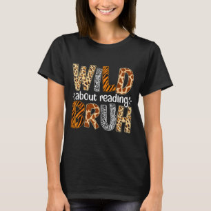 Jongens grappig wild dier over het lezen van bruh t-shirt