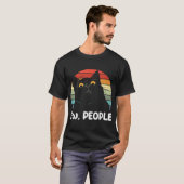 Jongens grappige Black Cat minnaar voor vrouwen ma T-shirt (Voorkant volledig)