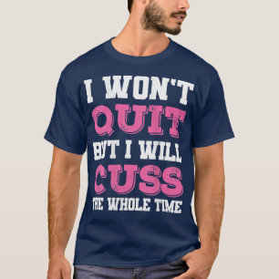 Jongens grappige gym fitness ik ga niet weg, maar t-shirt