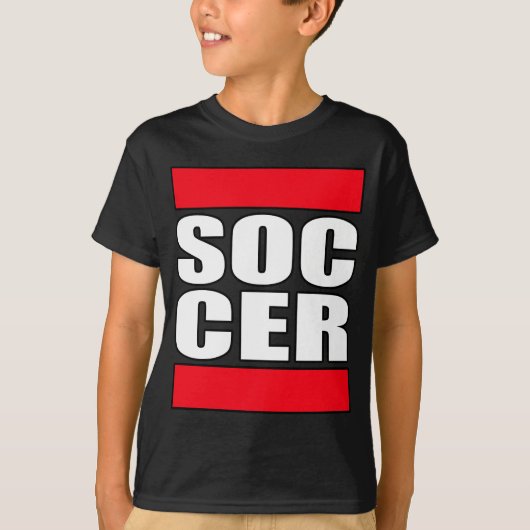 jongens grappige Soccer t shirt (Voorkant)