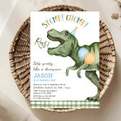 Jongens Groene Stomp Chomp Roar Dinosaurus 1e verj Kaart