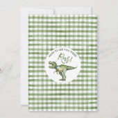 Jongens Groene Stomp Chomp Roar Dinosaurus 1e verj Kaart (Achterkant)