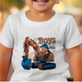 Jongens Grote Machtige Bouwmachine Kinder Shirts