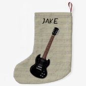 Jongens Guitar Specialized Kerstmis Stocking Kleine Kerstsok (Achterkant)