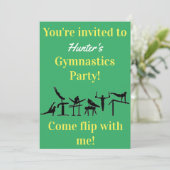 Jongens Gymnastics Birthday Party (Staand voorkant)